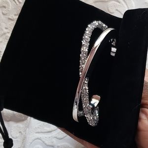 Lesa Michele Crossover Cuff Bracelet